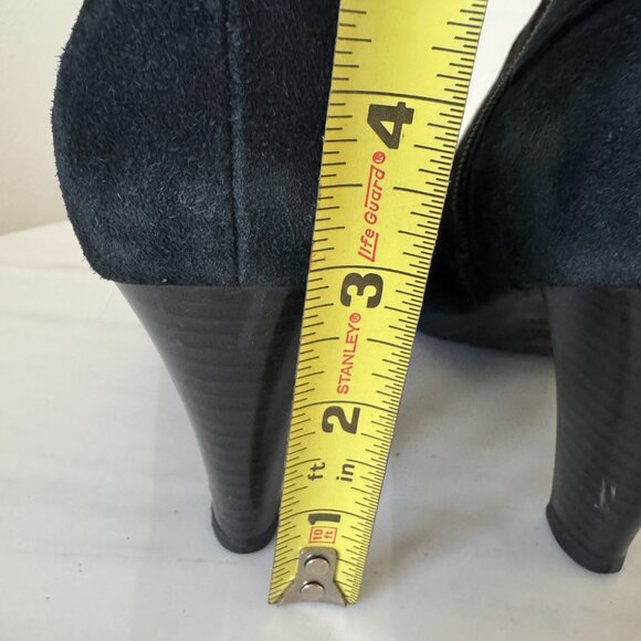 Blondo Isla Ankle Booties, pleaseAquaProtect Black Suede, Size 7.5 - Picture 12 of 15